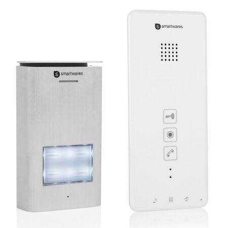 Smartwares système d'interphone audio 1 appartement 20 5x8 6x2 1 cm