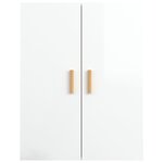 vidaXL Armoire murale suspendue Blanc brillant 69 5x34x90 cm