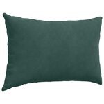 vidaXL Coussins de canapé 2 Pièces Vert foncé 60 x 40 cm