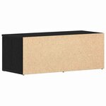 vidaXL Meuble TV avec tiroir Noir 80 x 34 x 30 cm Bois d'ingénierie