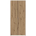 vidaXL Haut Armoire 2 Pièces Chêne artisanal 80 x 42 x 185 cm