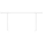 vidaXL Auvent automatique rétractable avec poteaux 6x3m Jaune et blanc