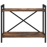 vidaXL Étagère Chêne fumé 60 x 30 x 50 cm Bois d'ingénierie