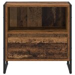 vidaXL Table de chevet Bois Ancien 50 x 39 5 x 50 cm Bois d'ingénierie