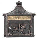 vidaXL Boîte aux lettres murale avec porte Bronze 40.5 x 15.5 x 44 cm