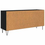 vidaXL Meuble TV Chêne noir 103 5 x 30 x 50 cm Bois d'ingénierie