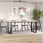 vidaXL Dessus de table 4Pièces 100x50x1 7cm rectangulaire bois pin massif