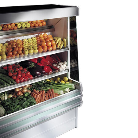 Vitrine refrigeree murale self service - virtus -  - acier inoxydable1500 mm x750x1820mm