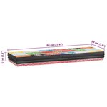 vidaXL Étagères Murales avec étagère 2 Pièces Multicolore 60 x 20 x 6 cm