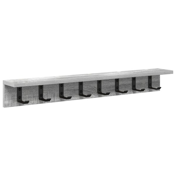 vidaXL Porte-manteau mural Sonoma gris 80 x 10.5 x 10.5 cm