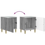 vidaXL Cabinet de chevet Sonoma gris 43 x 34 5 x 50 cm
