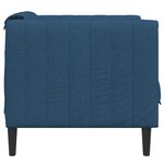 vidaXL Fauteuil bleu tissu