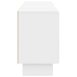 vidaXL Meuble TV 150 x 31 x 50 cm Blanc brillant Bois d’ingénierie