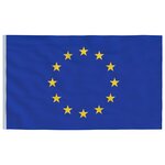 vidaXL Drapeau de l'Europe et mât 6 23 m Aluminium