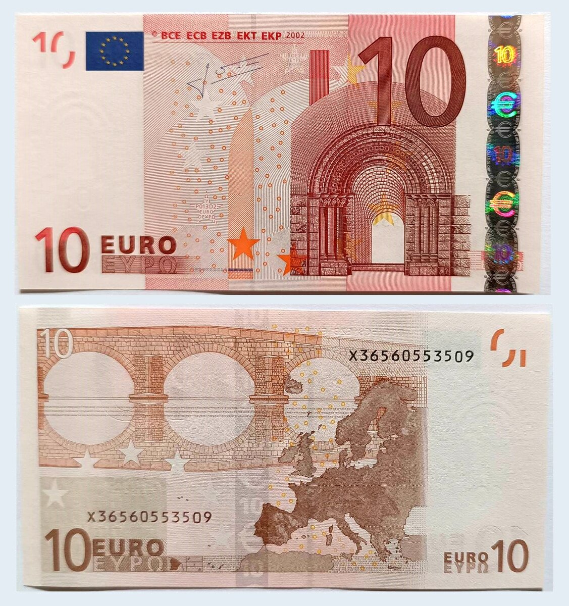Billet de collection 10 euro 2002 allemagne - neuf - p2x - x