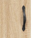 vidaXL Buffet haut Chêne sonoma 34 5x34x180 cm Bois d'ingénierie