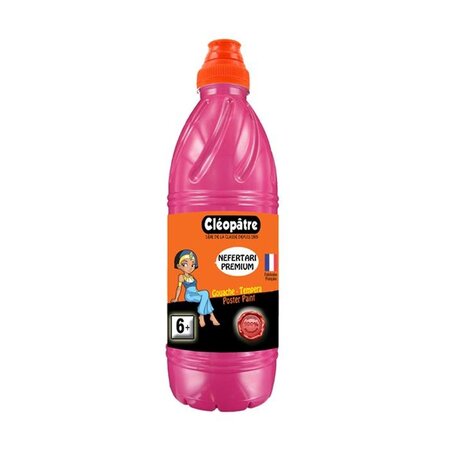 Gouache Néfertari Prémium Rose Tyrien 1 litre CLÉOPÂTRE