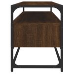 vidaXL Meuble TV chêne marron 100x35x45 cm bois d'ingénierie