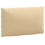 vidaXL Coussins de palette lot de 3 beige mélangé tissu