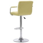 vidaXL Chaise de bar Vert Tissu
