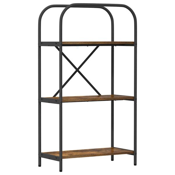 vidaXL Étagère Chêne fumé 60 x 30 x 109 cm Bois d'ingénierie