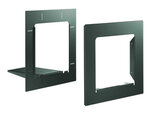 Cadre d'encastrement PROFIL + : STEELBOX, @BOX300 - Vert 6005 - Decayeux