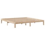 vidaXL Cadre de lit avec tête de lit sans matelas 180x200 cm