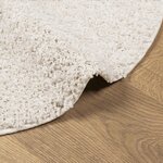 vidaXL Tapis shaggy PAMPLONA poils longs moderne crème Ø 80 cm