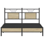 vidaXL Cadre de lit sans matelas chêne sonoma 150x200 cm