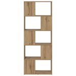 vidaXL Bibliothèque Chêne artisan Panneau de particules 60 x 24 x 155 cm