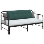 vidaXL Coussin de Dos Vert foncé 140 x 50 cm Tissu en velours côtelé