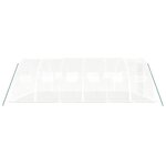 vidaXL Serre avec cadre en acier blanc 24 m² 6x4x2 m