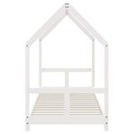 vidaXL Cadre de lit pour enfants blanc 80x200 cm bois de pin massif
