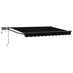 vidaXL Store rétractable manuel avec LEDs 3 5 x 2 5 m