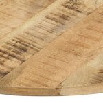 vidaXL Dessus de table Bois de manguier solide Rond 15-16 mm 80 cm