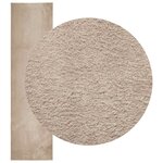 vidaXL Tapis doux à poils moyens et lavable HUARTE Sable 80 x 750 cm
