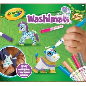 Washimals - Coloriage Kit Safari 2 - Mes Animaux a colorier - Loisirs créatifs