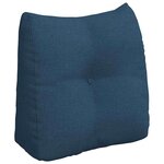 vidaXL Coussin de Dos Bleu 45 x 24 x 50 cm tissu