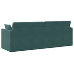 vidaXL Canapé-lit au sol Vert foncé 213 x 70 x 77 cm Velours