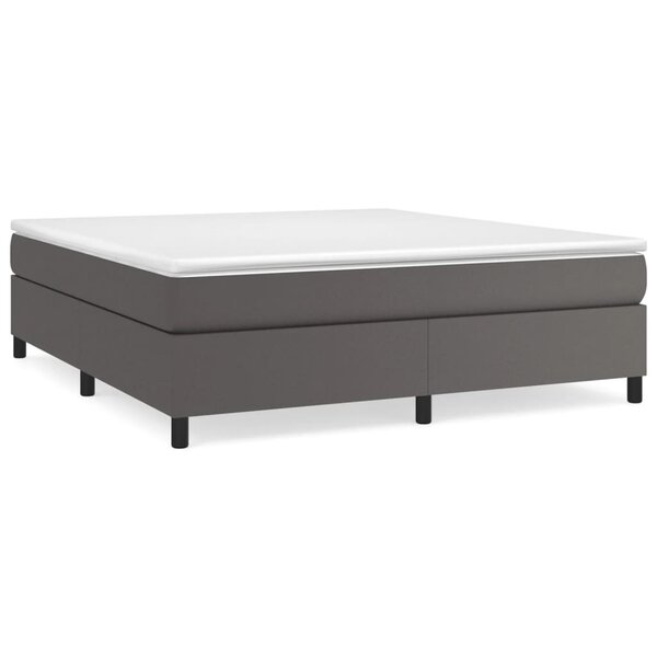 vidaXL Cadre de lit gris 180x200 cm similicuir
