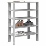 vidaXL Étagère à chaussures sonoma gris 61x32x87 5 cm bois ingénierie