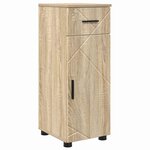 vidaXL Ensemble de mobilier de salle de bain 4 Pièces Chêne sonoma