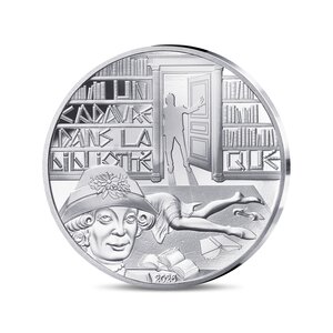 L'Art de la Plume – Un Cadavre dans la Bibliothèque  Monnaie de 10€ Argent