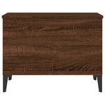 vidaXL Table basse Chêne marron 60x44 5x45 cm Bois d'ingénierie