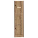 vidaXL Armoire d'apothicaire chêne artisanal bois d'ingénierie