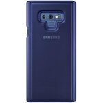 Samsung clear view cover stand note9 - bleu