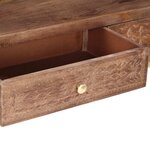 vidaXL Table console 90 x 30 x 75 cm Bois de manguier massif