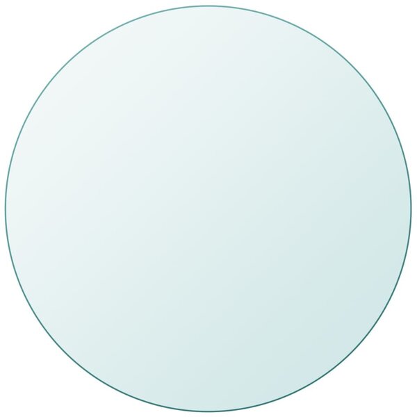vidaXL Dessus de table ronde en verre trempé 700 mm
