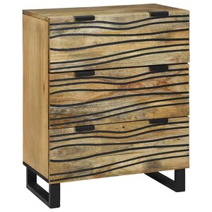 vidaXL Buffet Marron 60 x 33.5 x 75 cm Bois de manguier massif