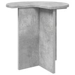 vidaXL Table d'appoint Gris béton Ø 39 x 38 cm Bois d'ingénierie